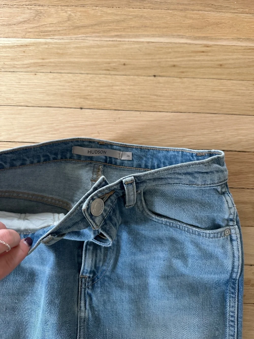Hudson denim jean skirt